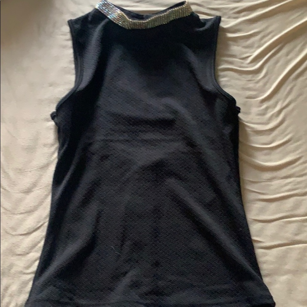 Studded Open Back Top